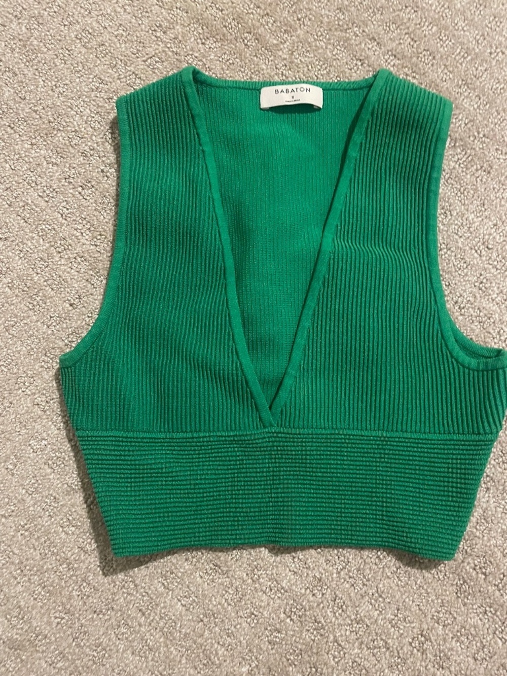 Aritzia Babaton Ribbed Crop Tank
